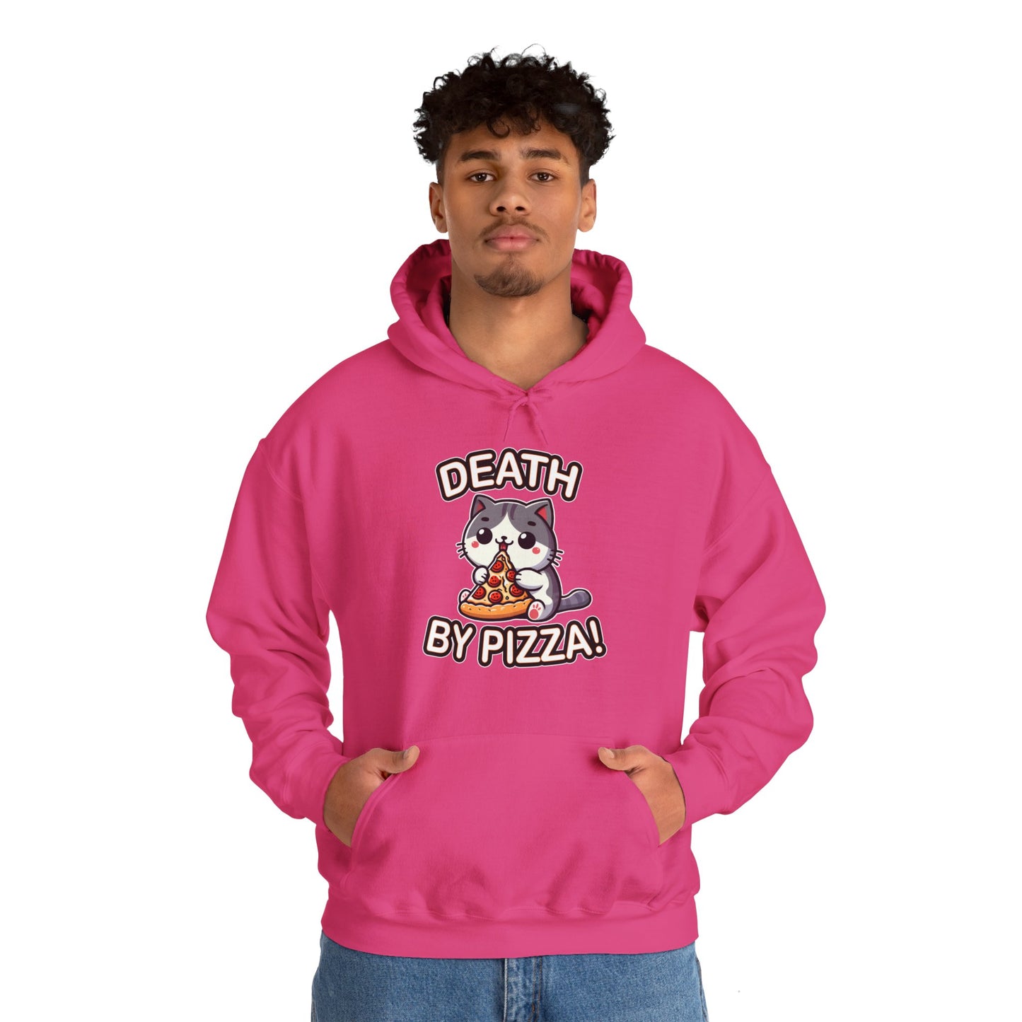 Death by Pizza Gender-Neutral Hoodie