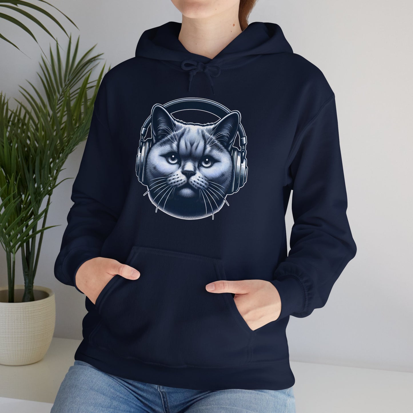 Headphones Cat Hoodie