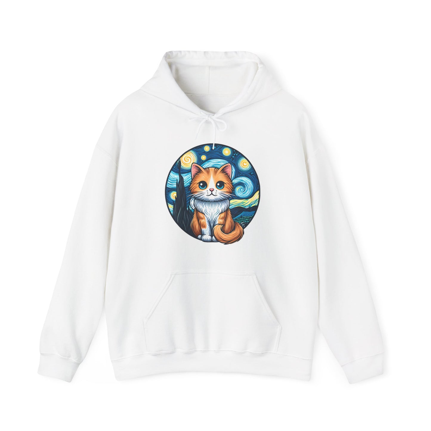 Van Gogh Cat Hoodie