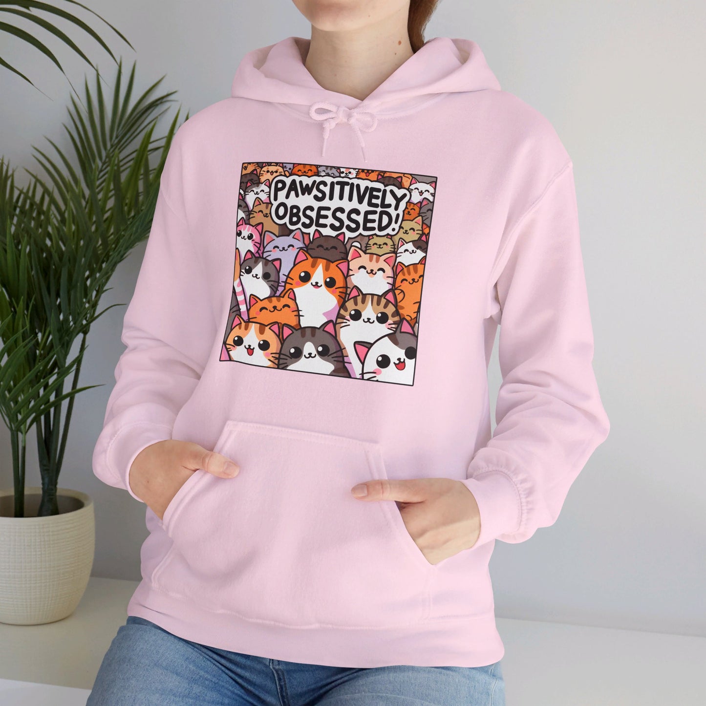 Pawsitively Obsessed Gender-Neutral Hoodie