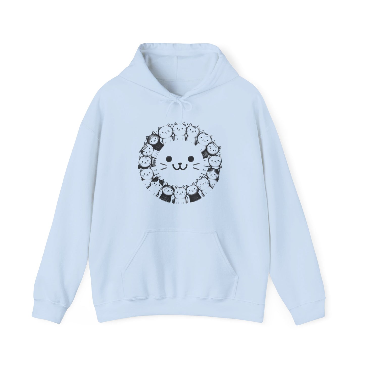 Happy Cats Gender-Neutral Hoodie