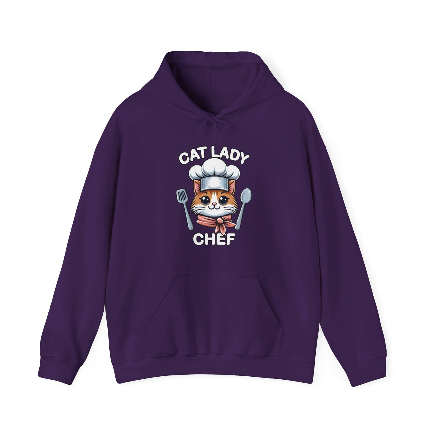 Cat Lady Chef Gender-Neutral Hoodie