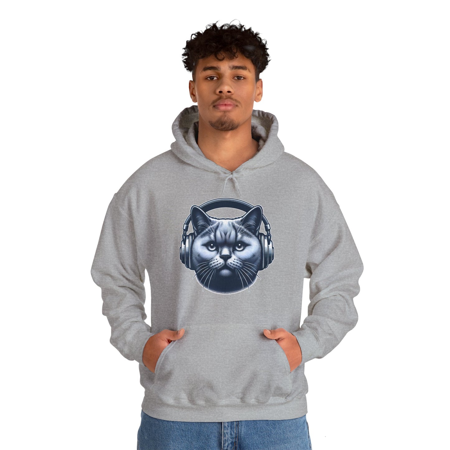 Headphones Cat Hoodie