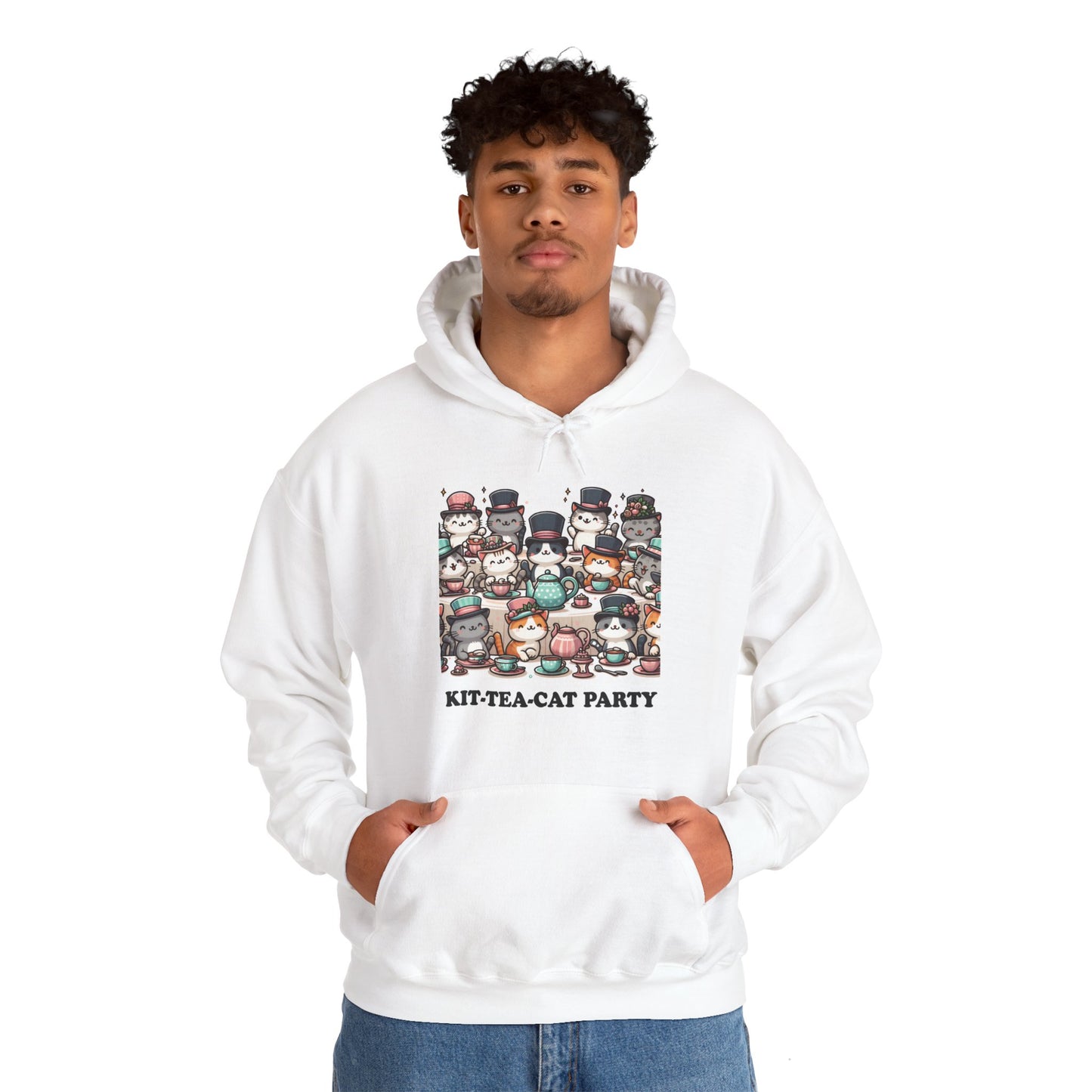 Kit-Tea-Cat Party Hoodie