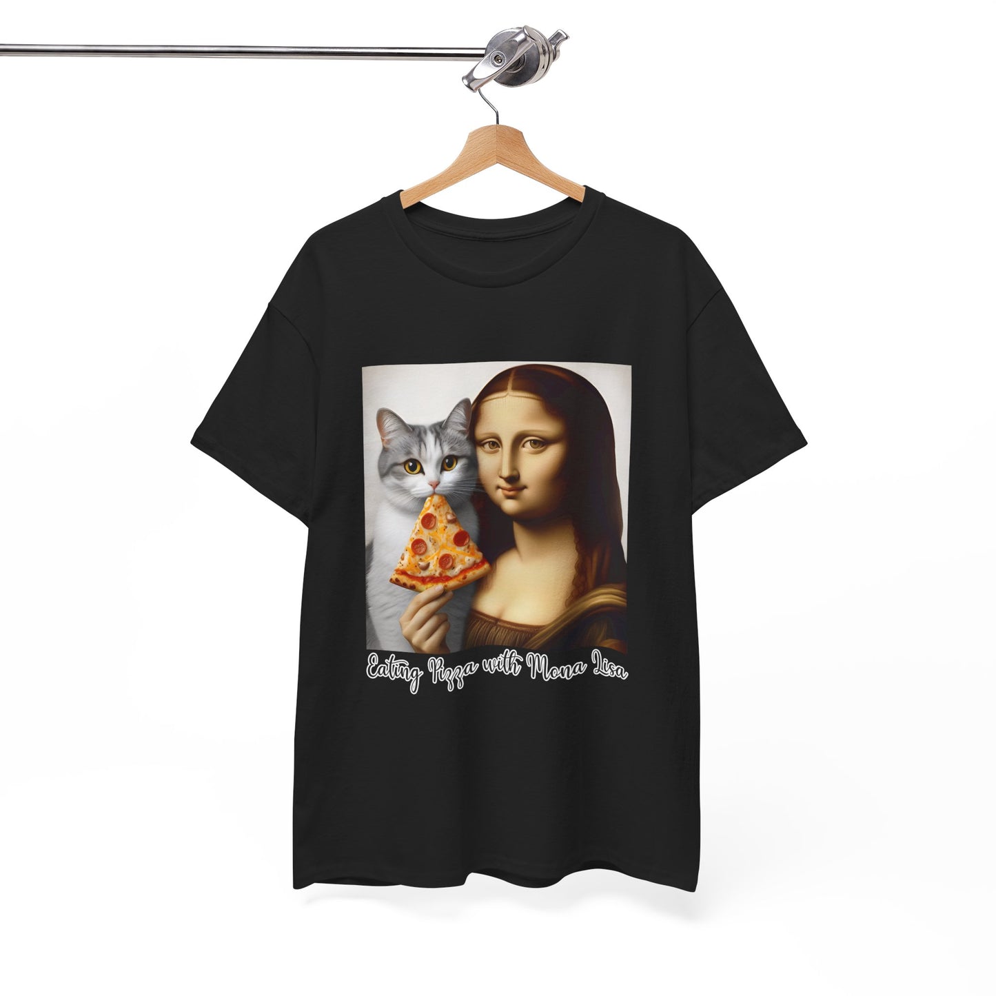 Eating Pizza with Mona Lisa T-Shirt