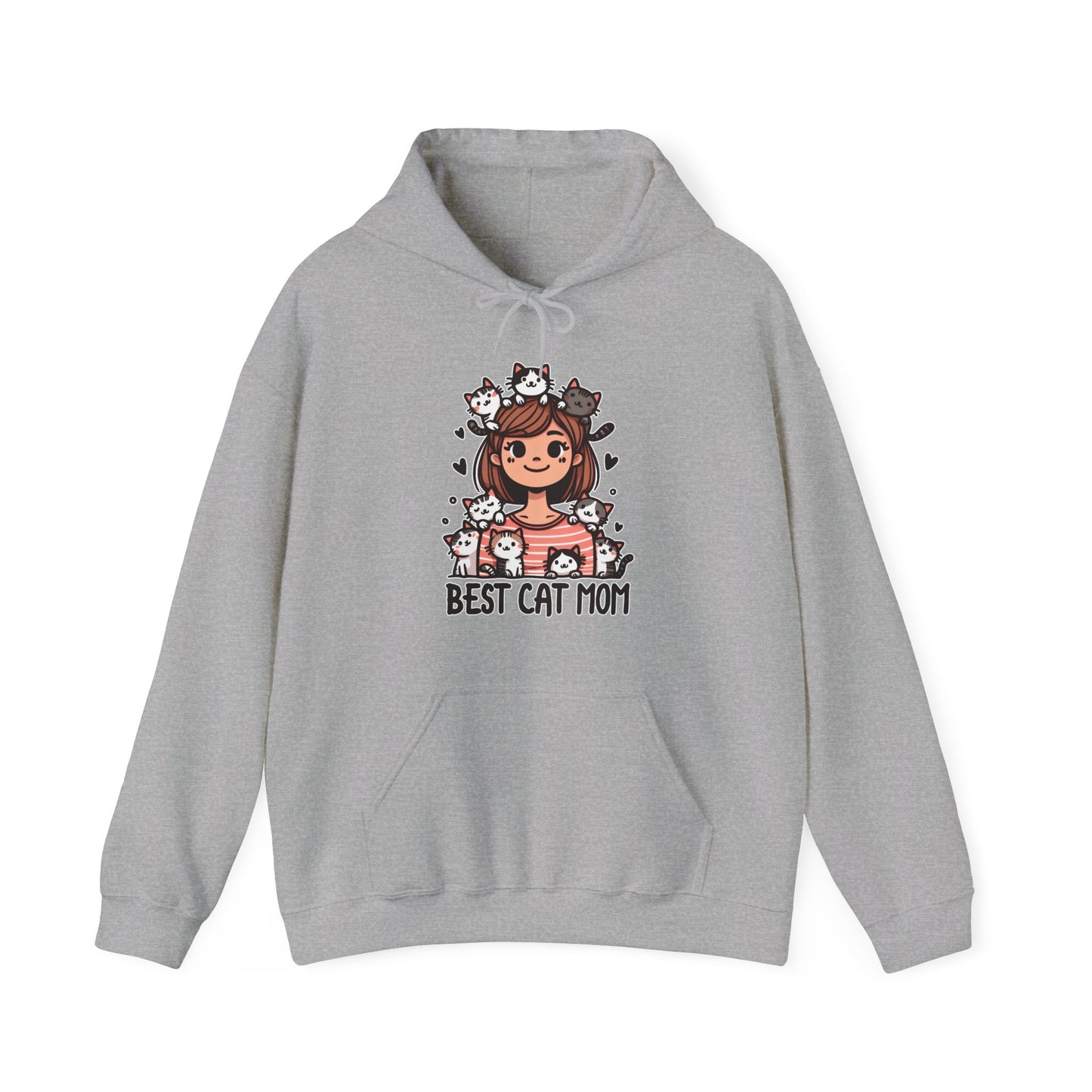 Best Cat Mom Gender-Neutral Hoodie