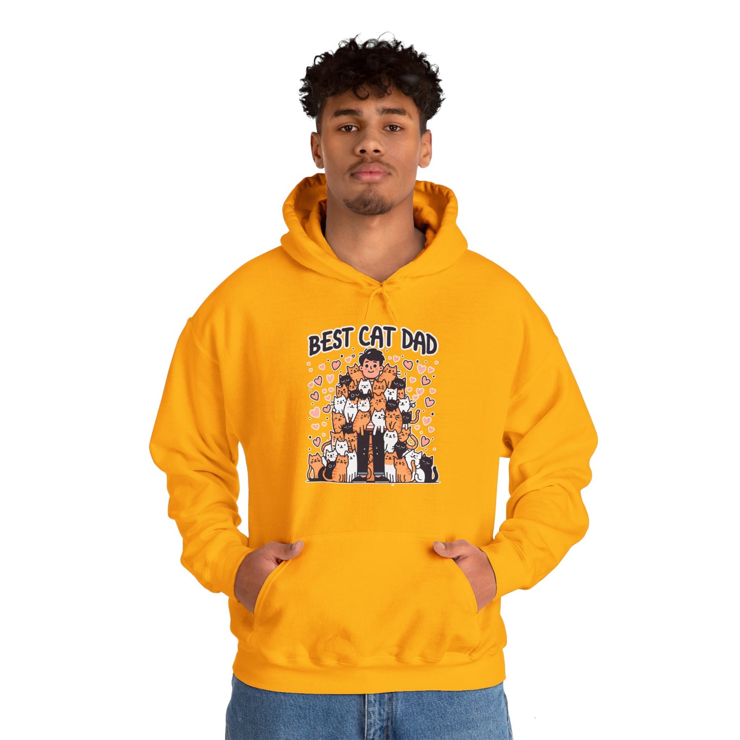 Best Cat Dad Gender-Neutral Hoodie