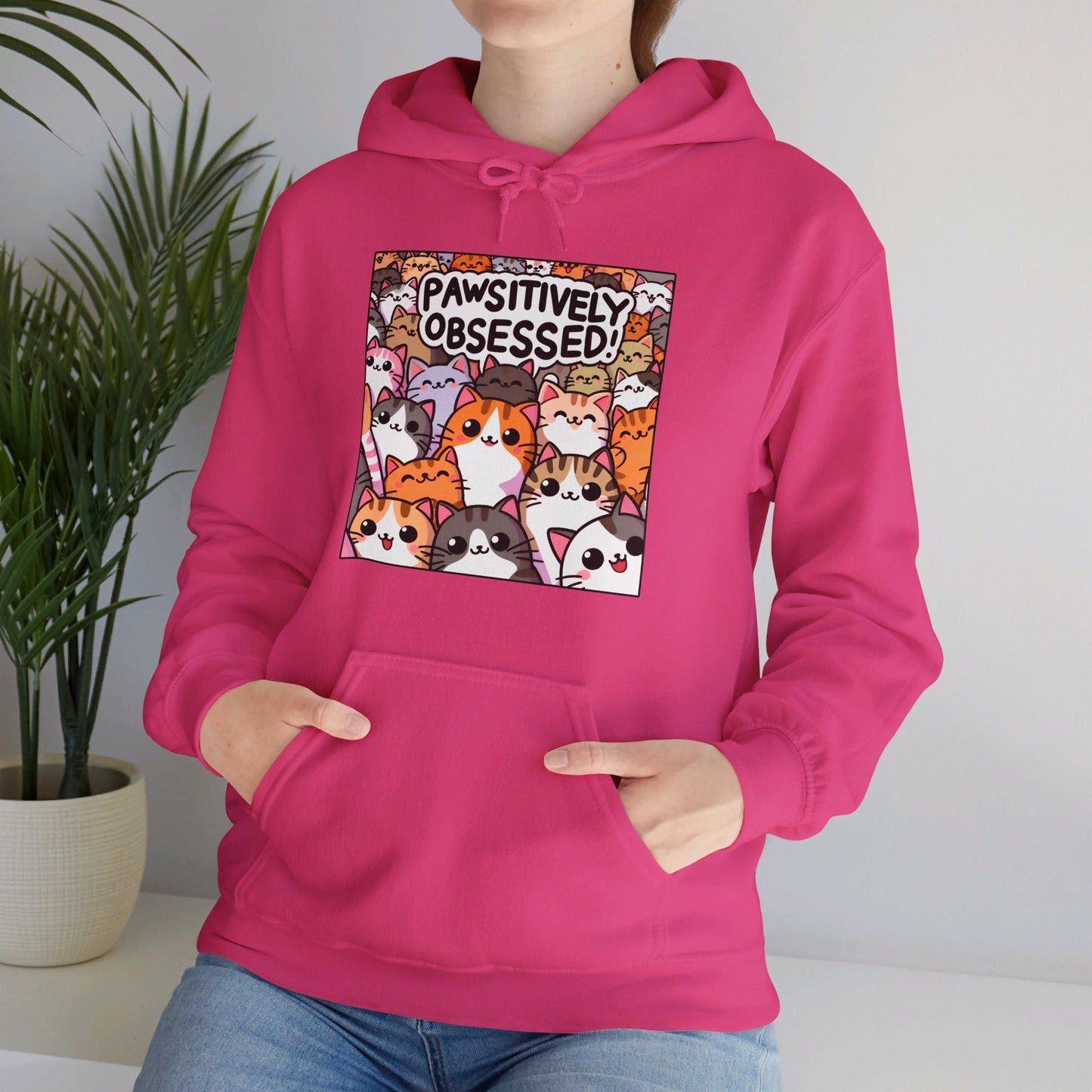 Pawsitively Obsessed Gender-Neutral Hoodie