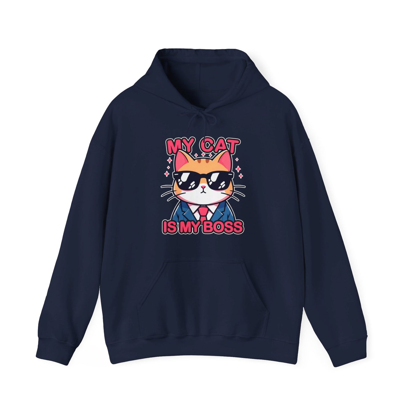 My Cat is my Boss Gender-Neutral Hoodie