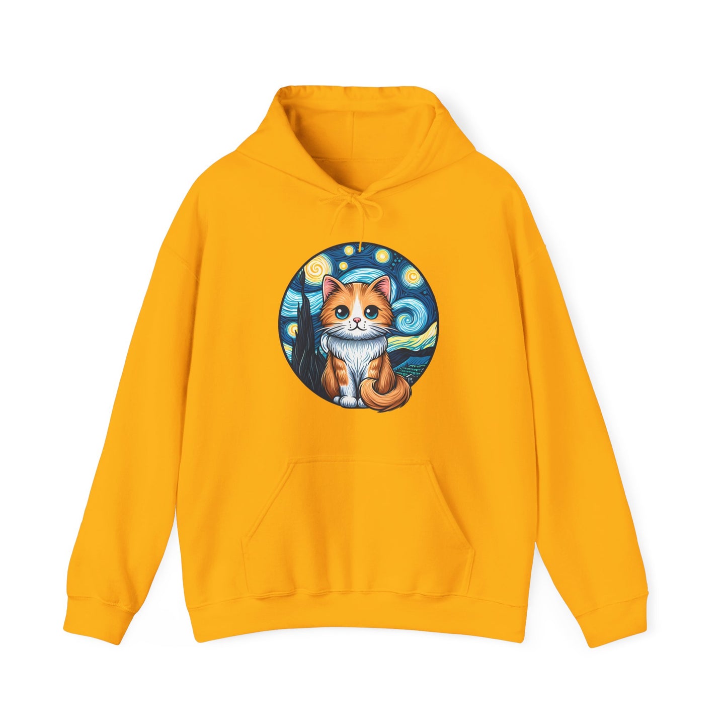 Van Gogh Cat Hoodie