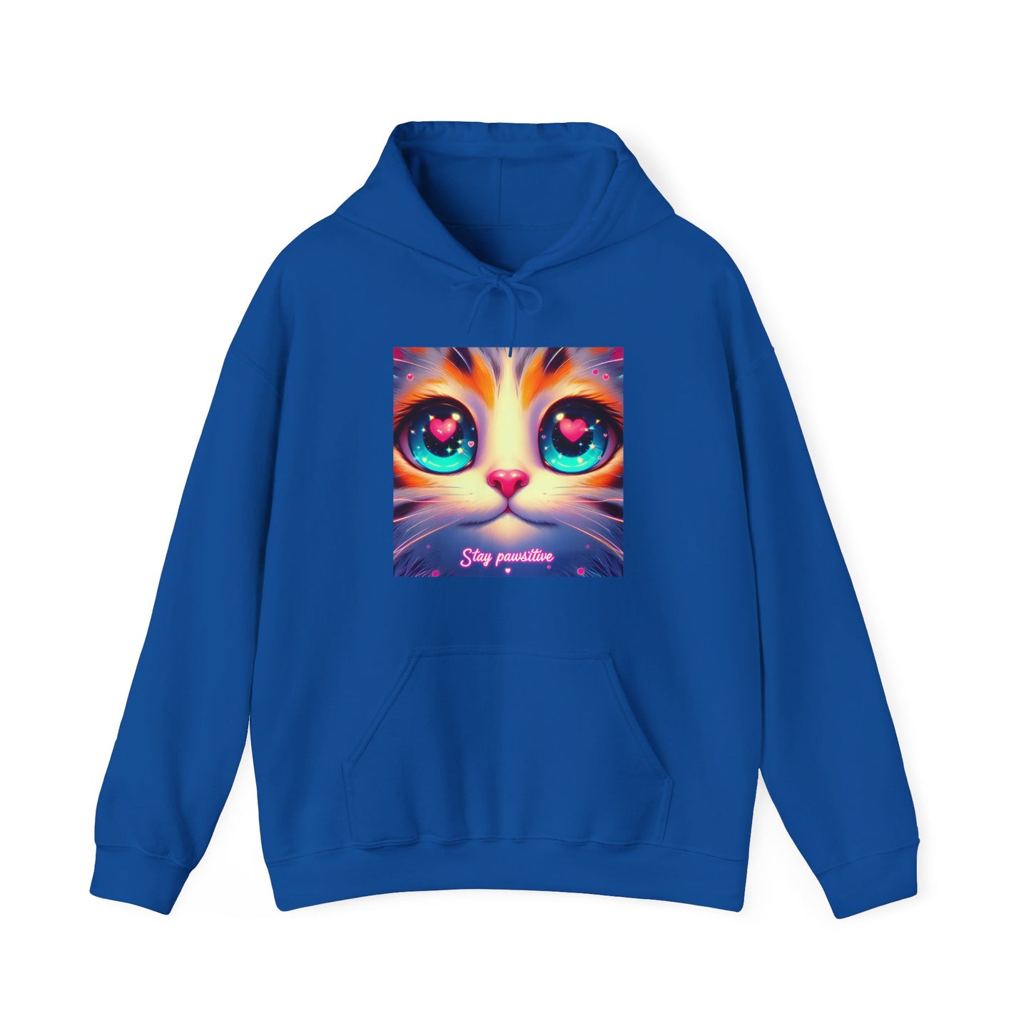 Stay Pawsitive Gender-Neutral Hoodie
