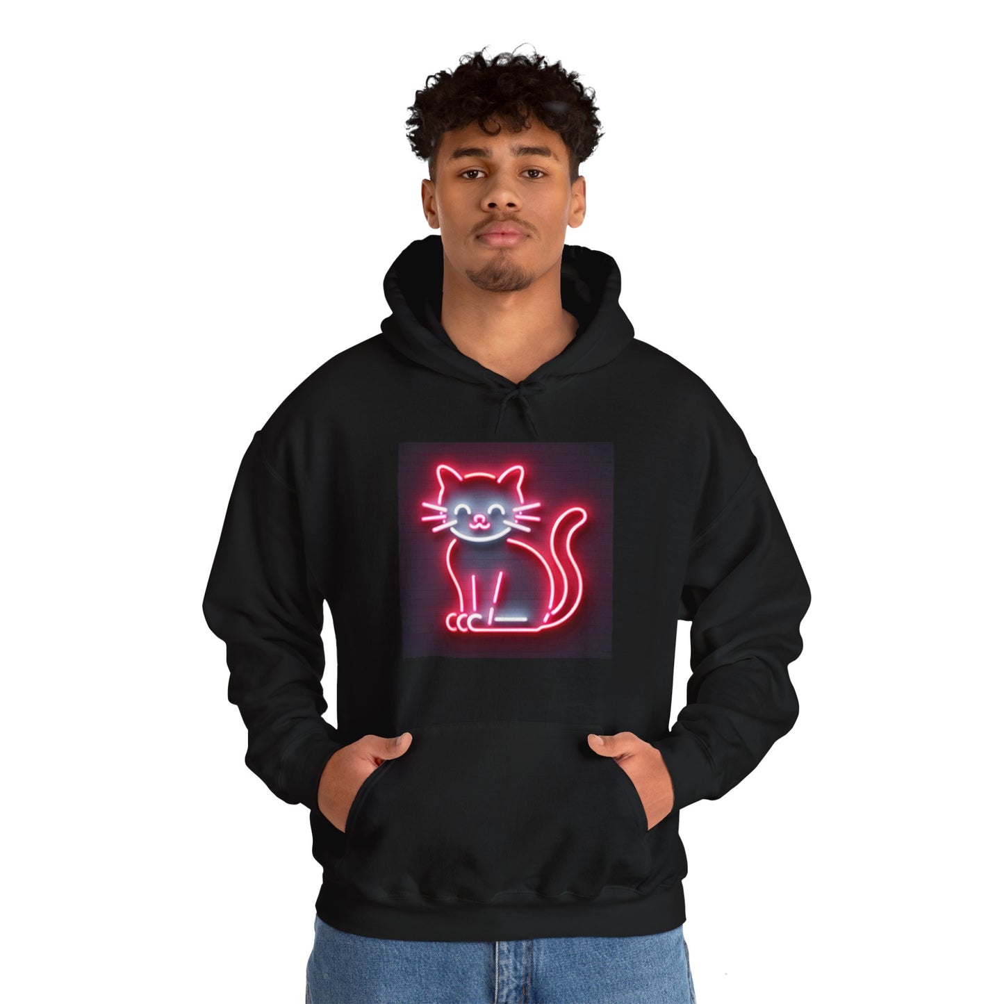 Neon Cat Hoodie