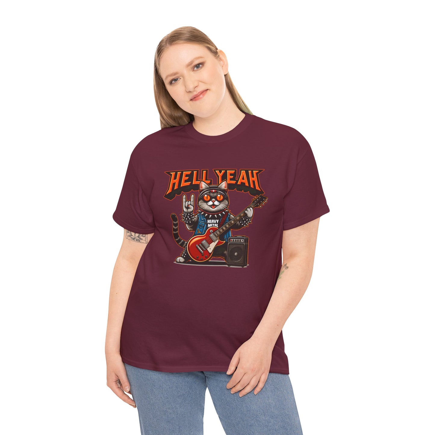 Heavy Metal Cat Unisex T-shirt