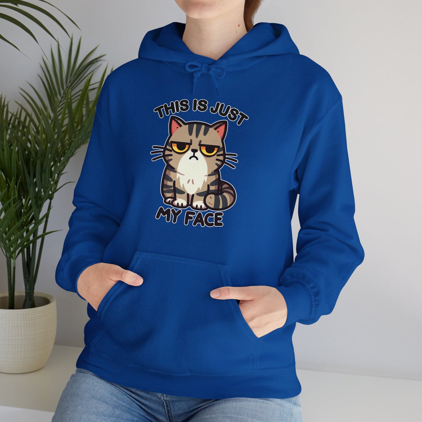 This is Just My Face Gender-Neutral Hoodie