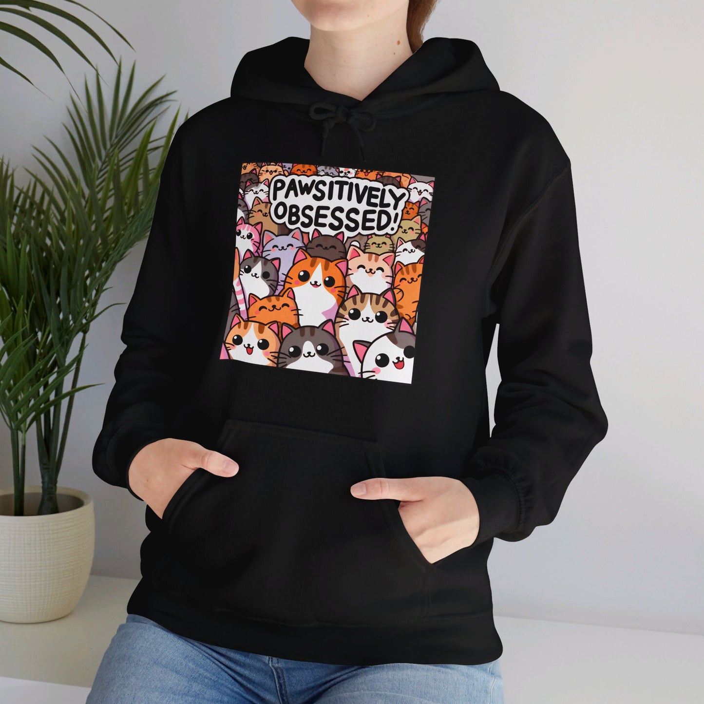 Pawsitively Obsessed Gender-Neutral Hoodie