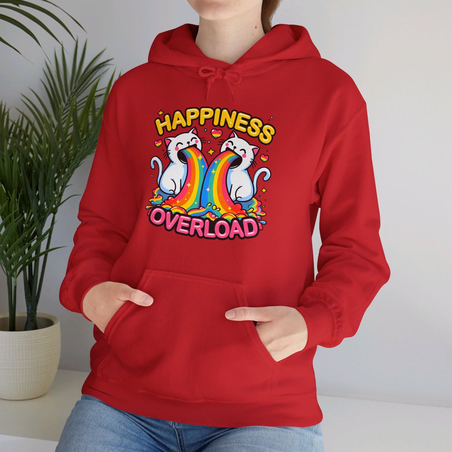 Happiness Overload Gender-Neutral Hoodie