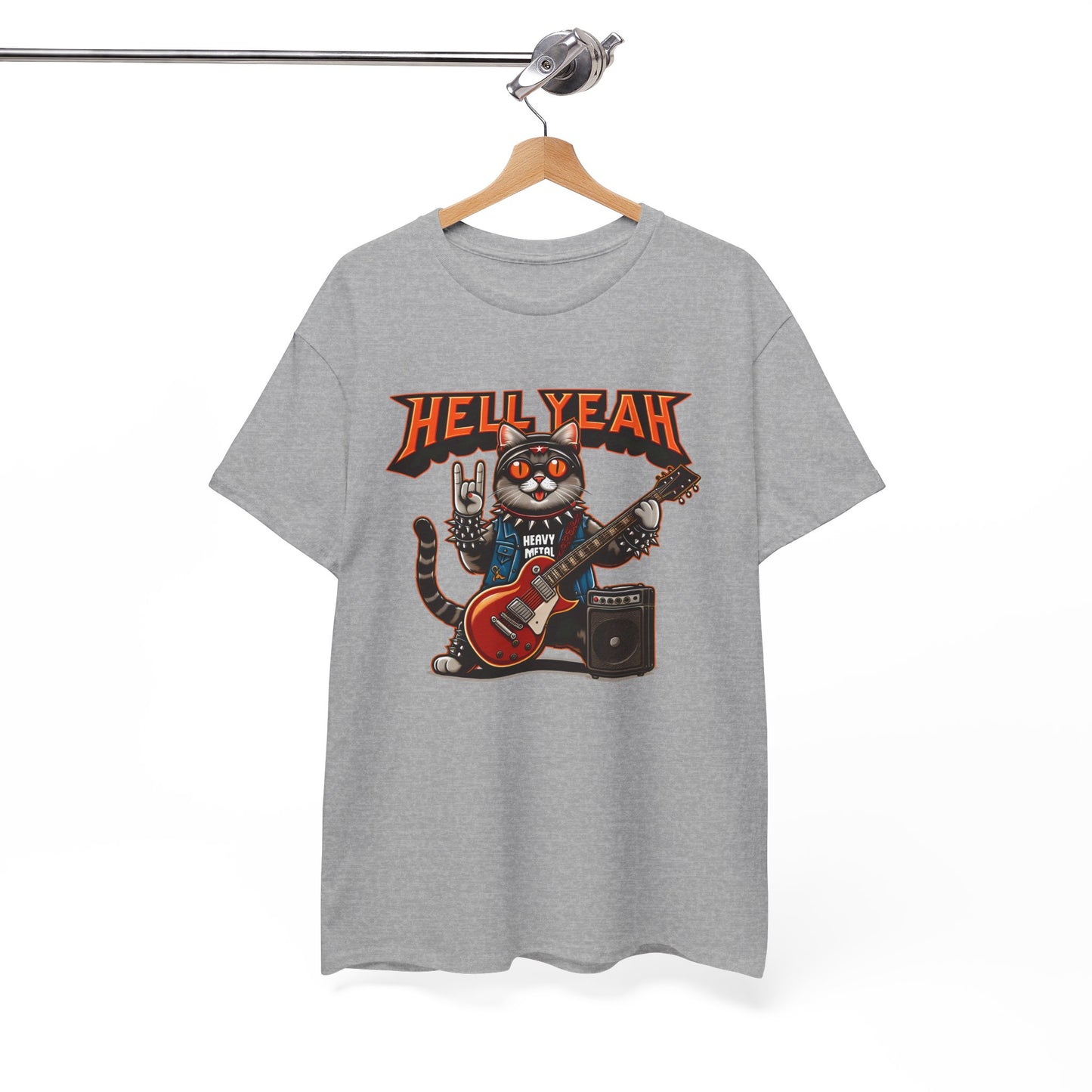 Heavy Metal Cat Unisex T-shirt