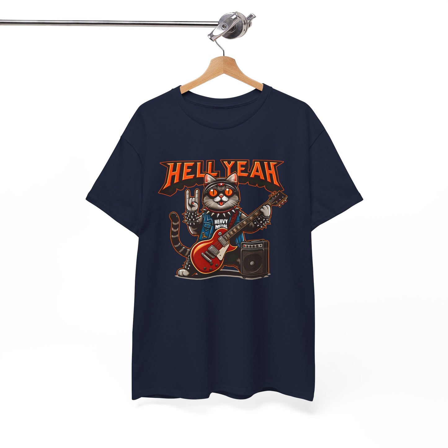 Heavy Metal Cat Unisex T-shirt