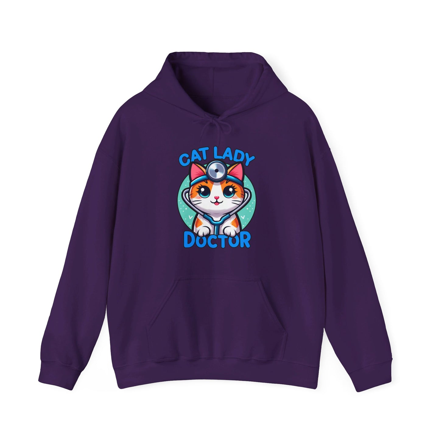 Cat Lady Doctor Gender-Neutral Hoodie