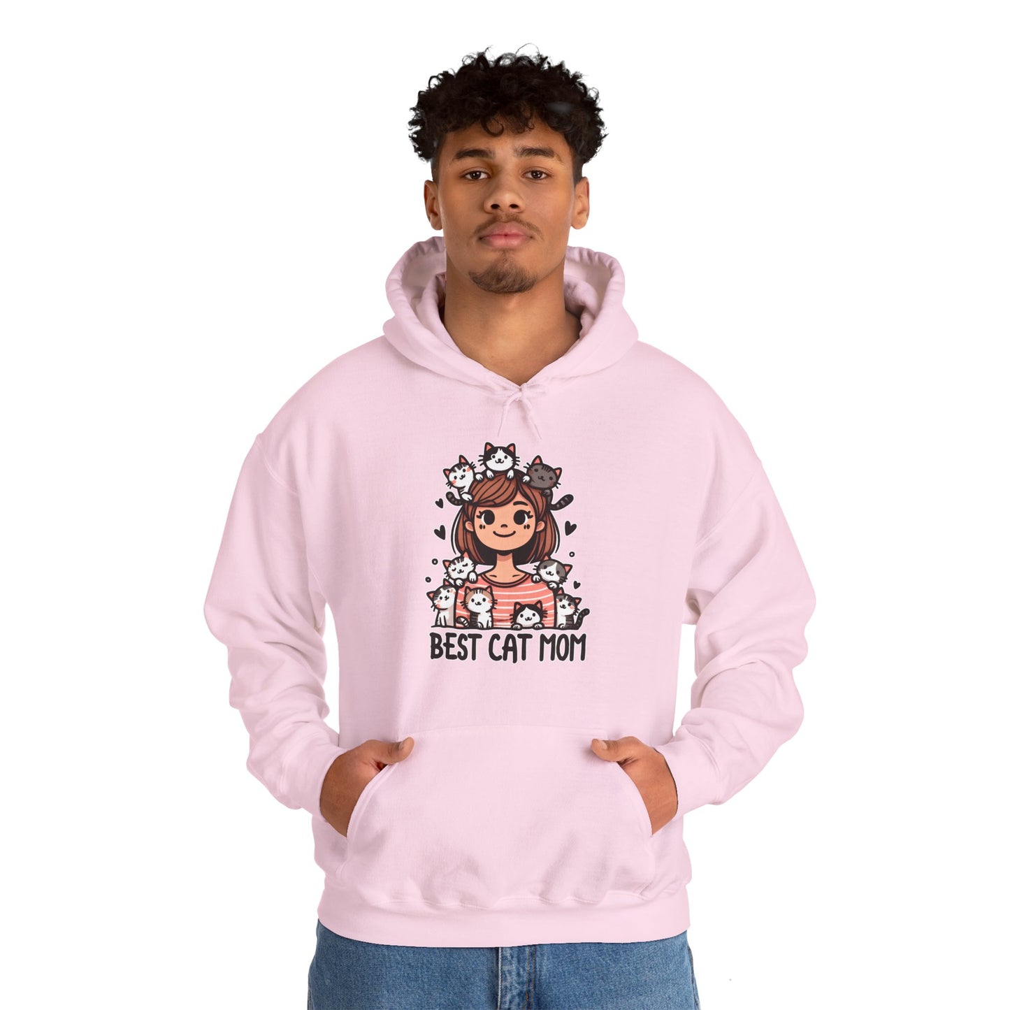 Best Cat Mom Gender-Neutral Hoodie