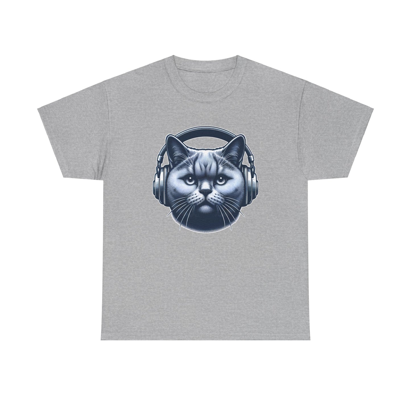 Headphones Cat T-Shirt