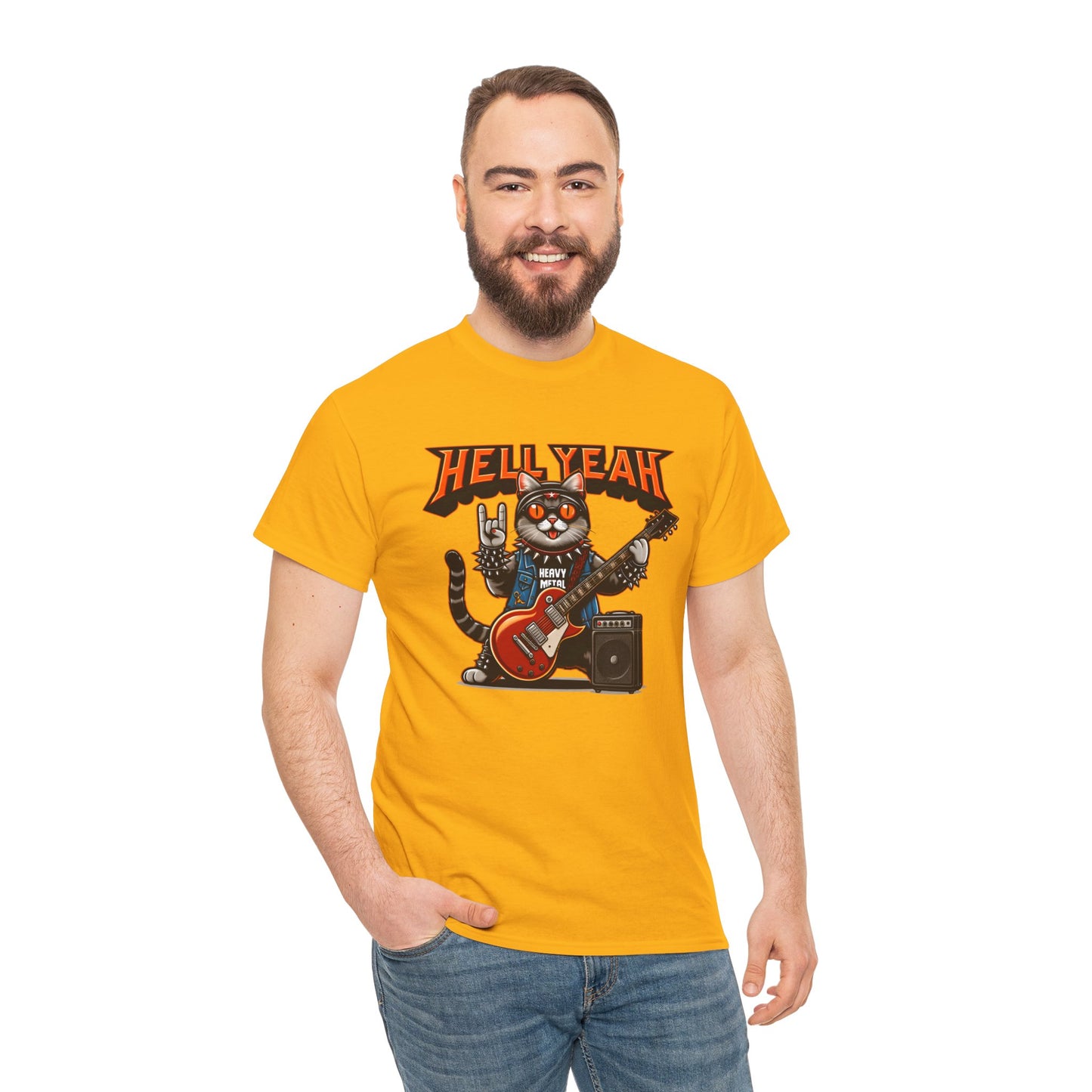 Heavy Metal Cat Unisex T-shirt