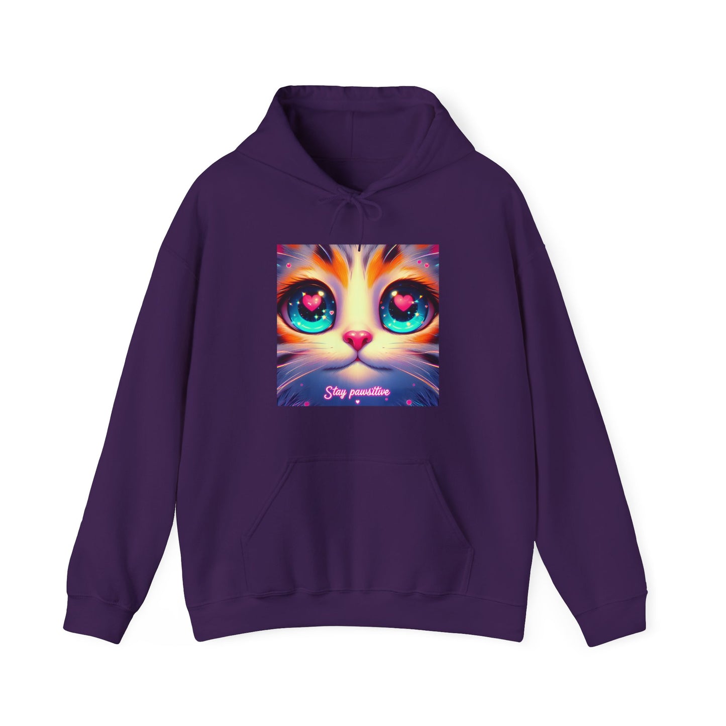 Stay Pawsitive Gender-Neutral Hoodie