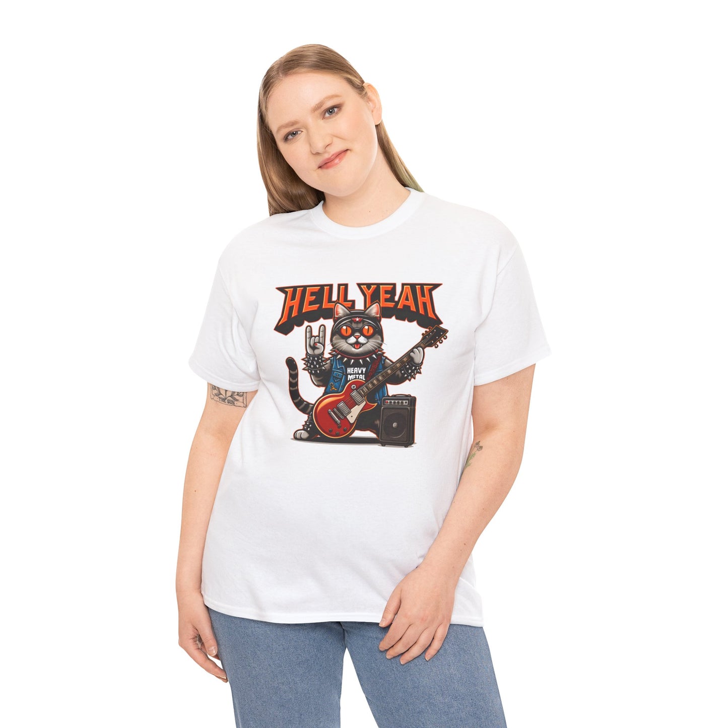 Heavy Metal Cat Unisex T-shirt