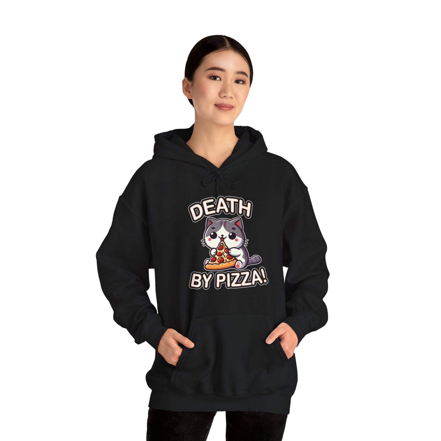 Death by Pizza Gender-Neutral Hoodie