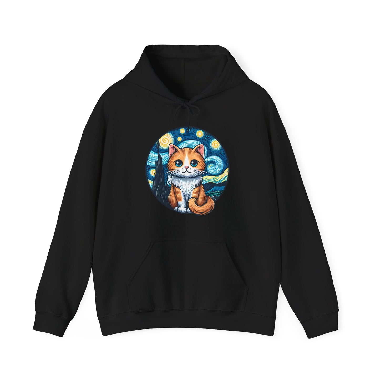Van Gogh Cat Hoodie