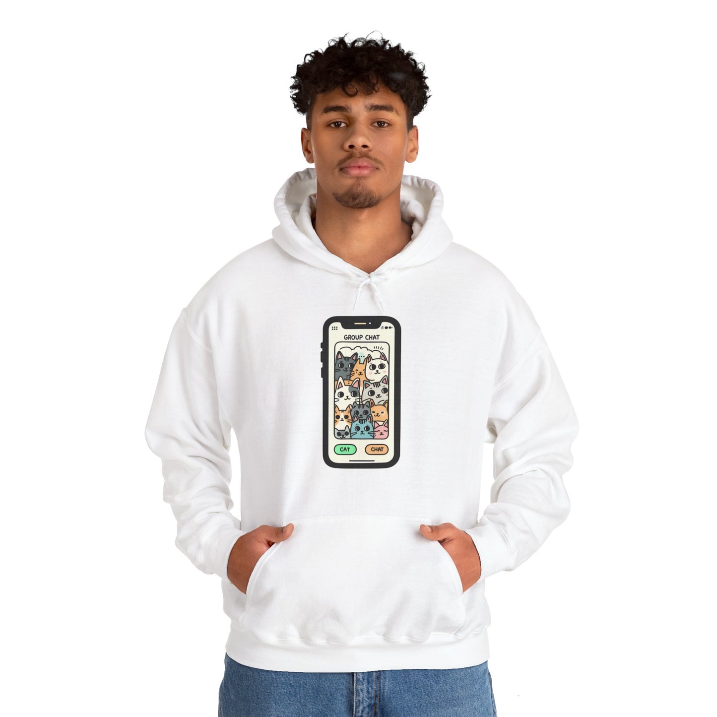 Group Chat Gender-Neutral Hoodie