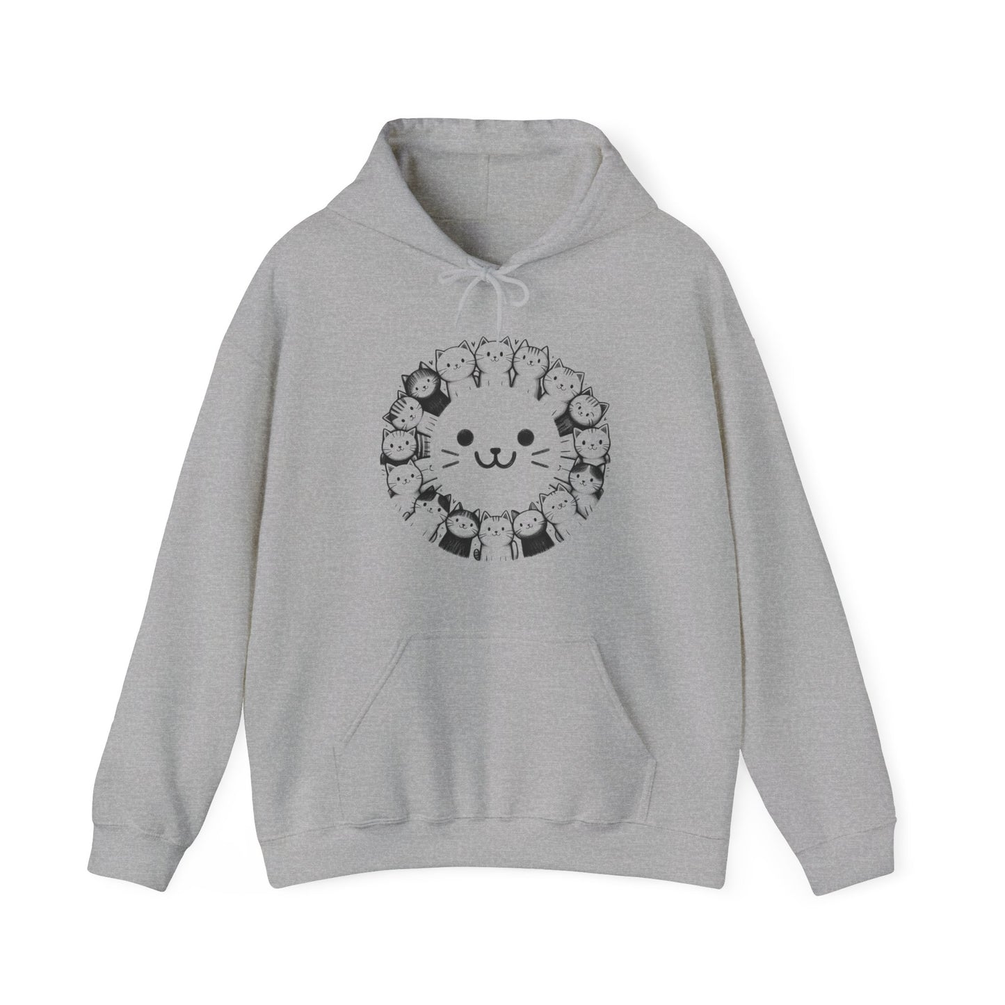 Happy Cats Gender-Neutral Hoodie