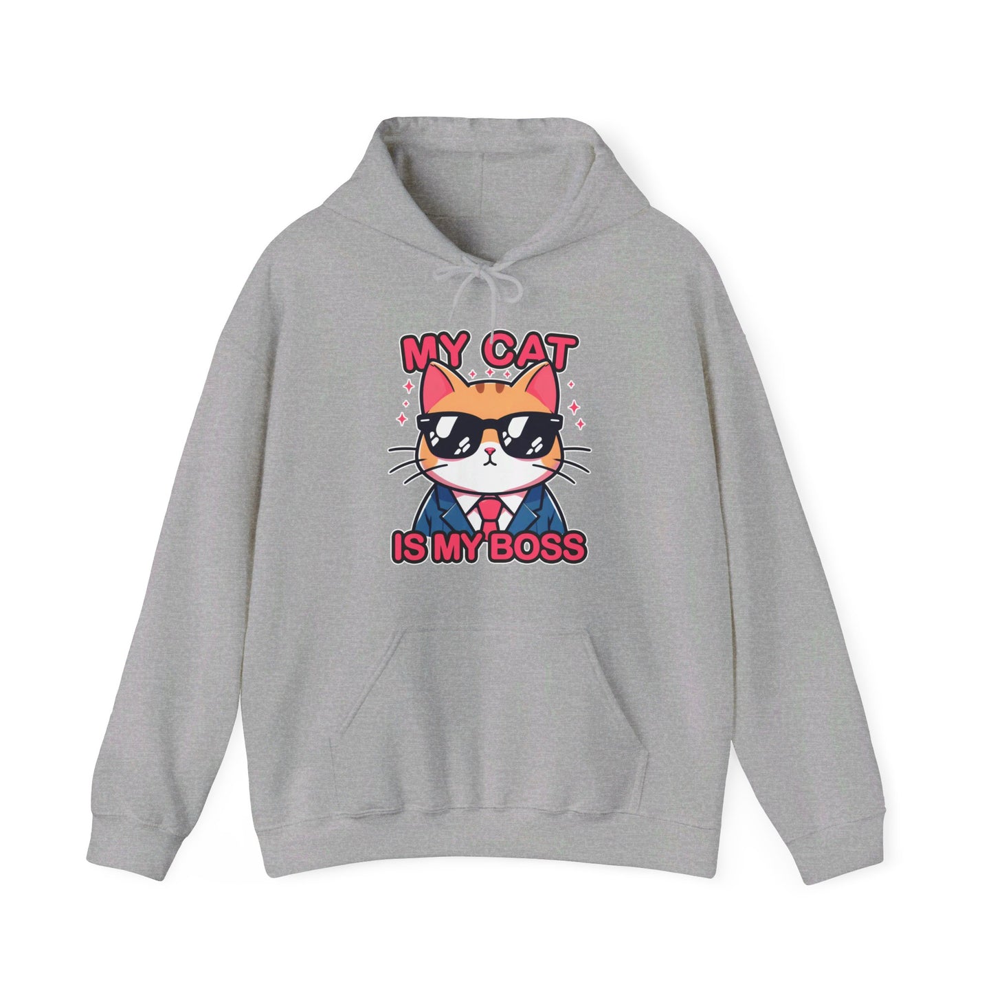 My Cat is my Boss Gender-Neutral Hoodie