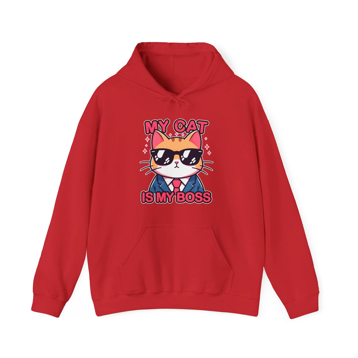 My Cat is my Boss Gender-Neutral Hoodie