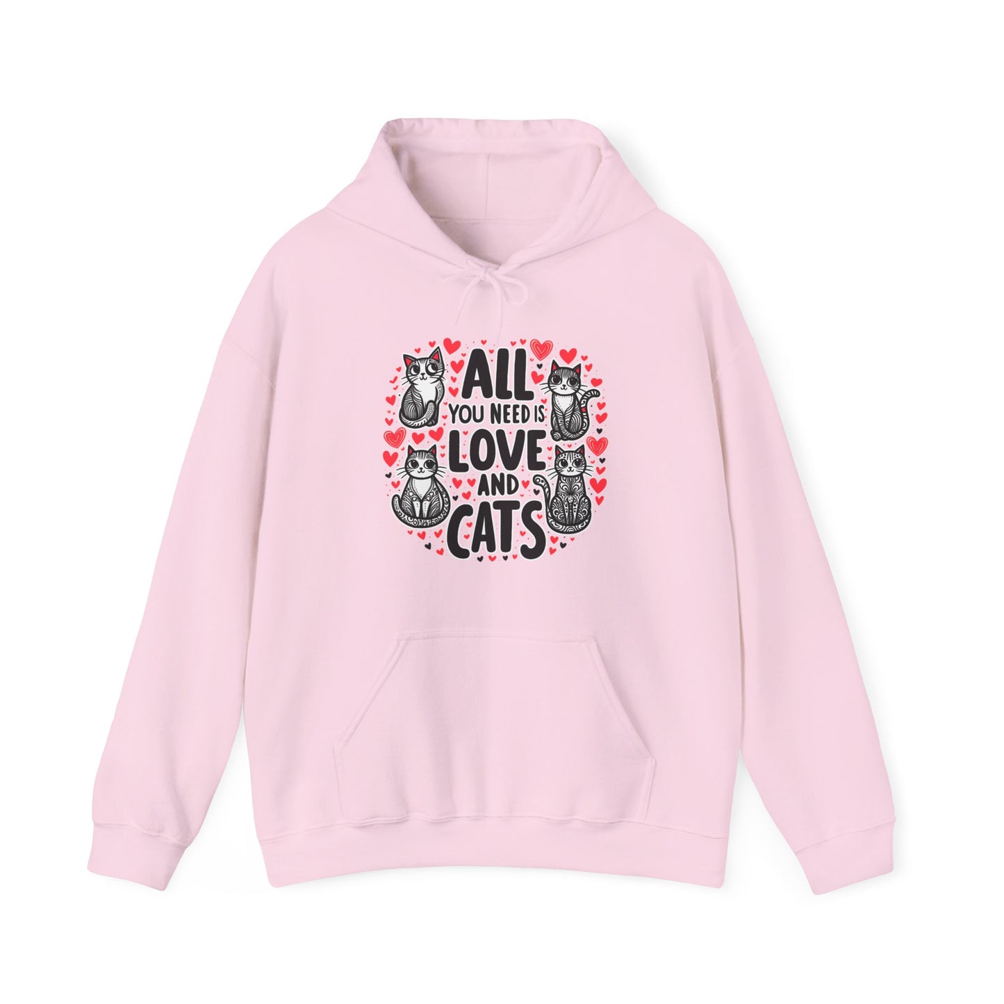 All You Need is Cats Gender-Neutral Hoodie