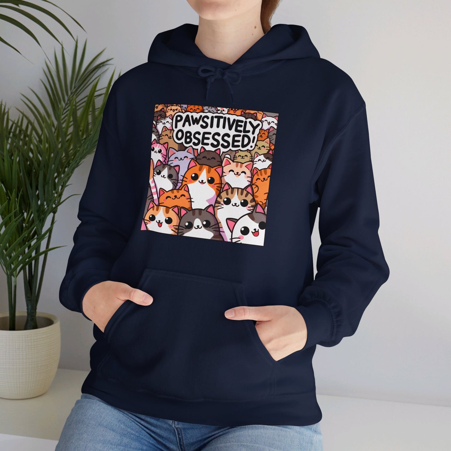 Pawsitively Obsessed Gender-Neutral Hoodie