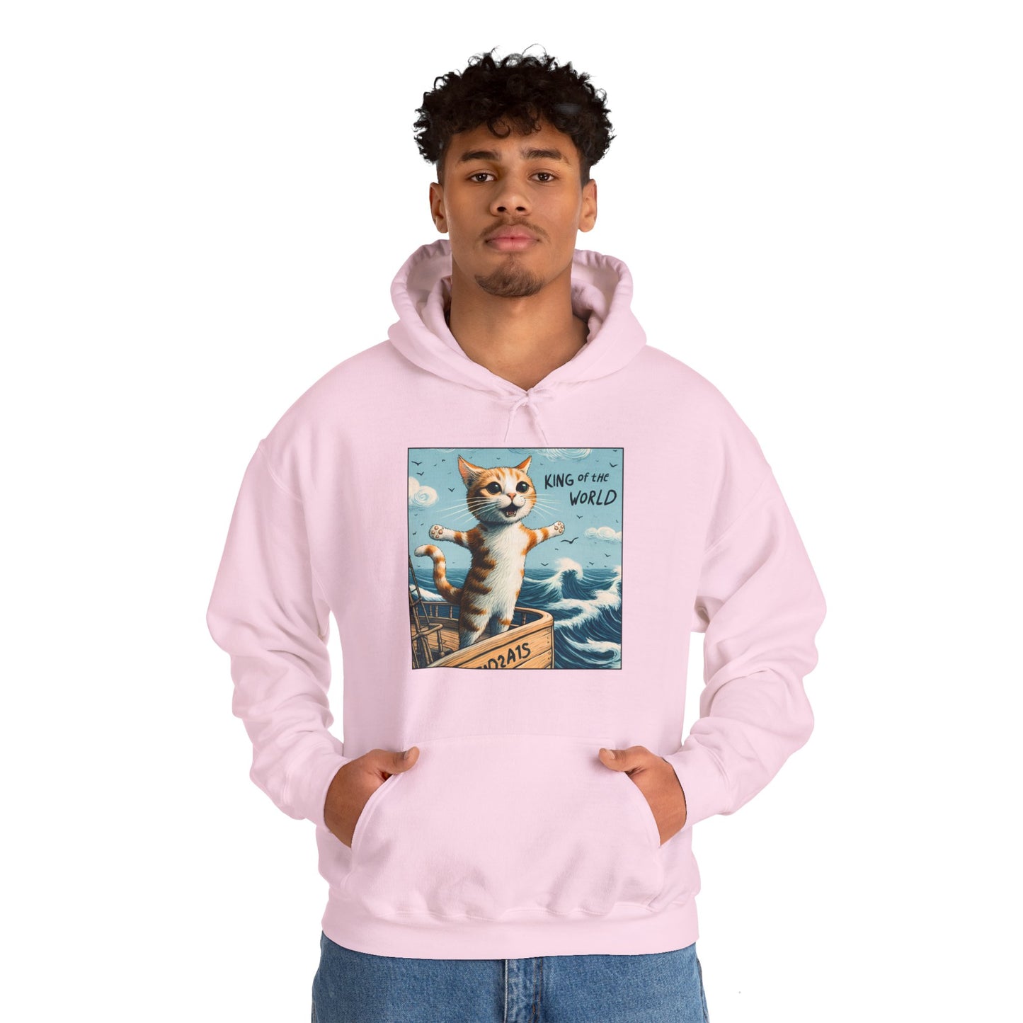 King of the World Gender-Neutral Hoodie