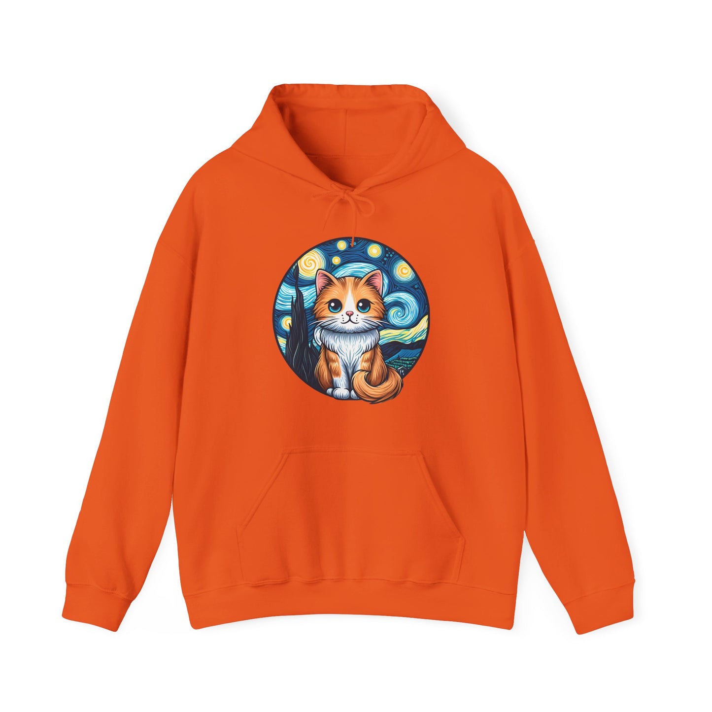 Van Gogh Cat Hoodie