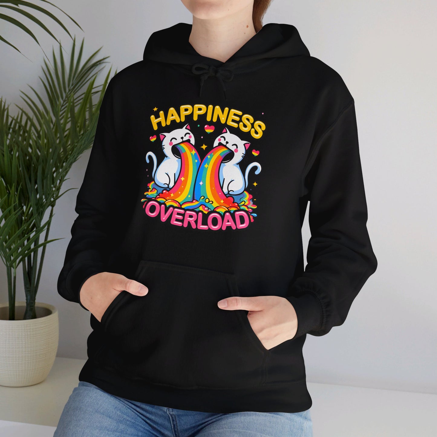 Happiness Overload Gender-Neutral Hoodie