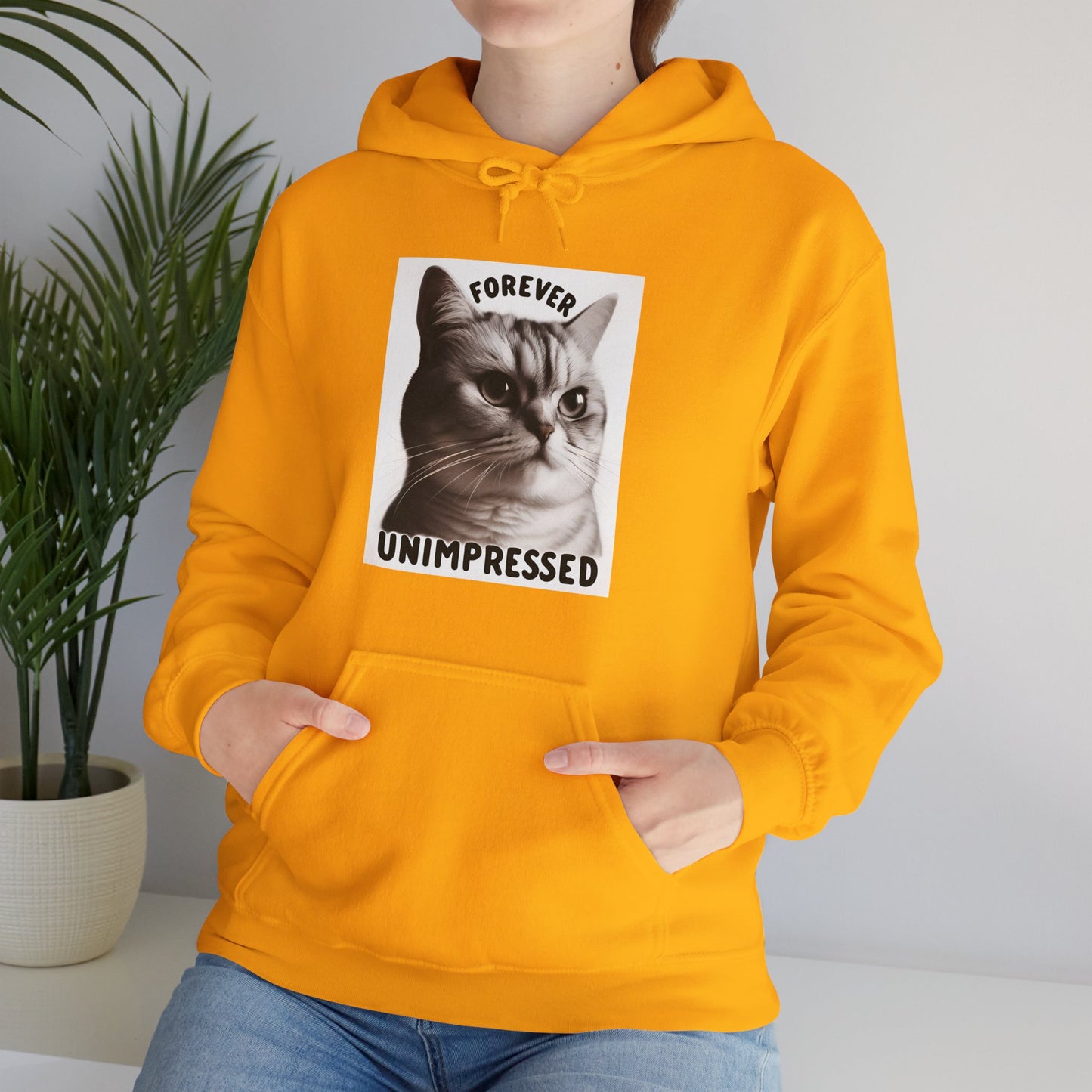 Forever Unimpressed Gender-Neutral Hoodie