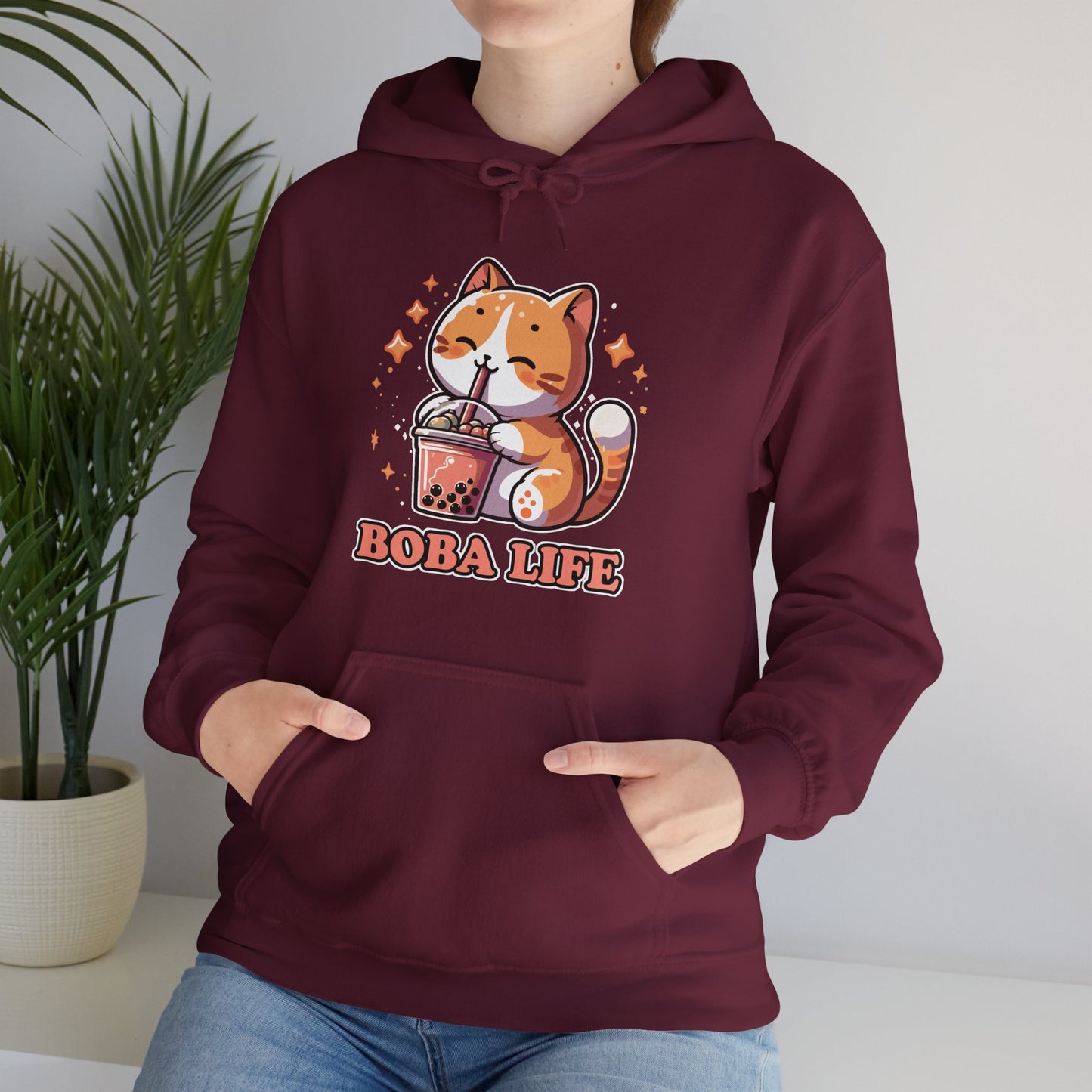 Boba Life Cat Hoodie