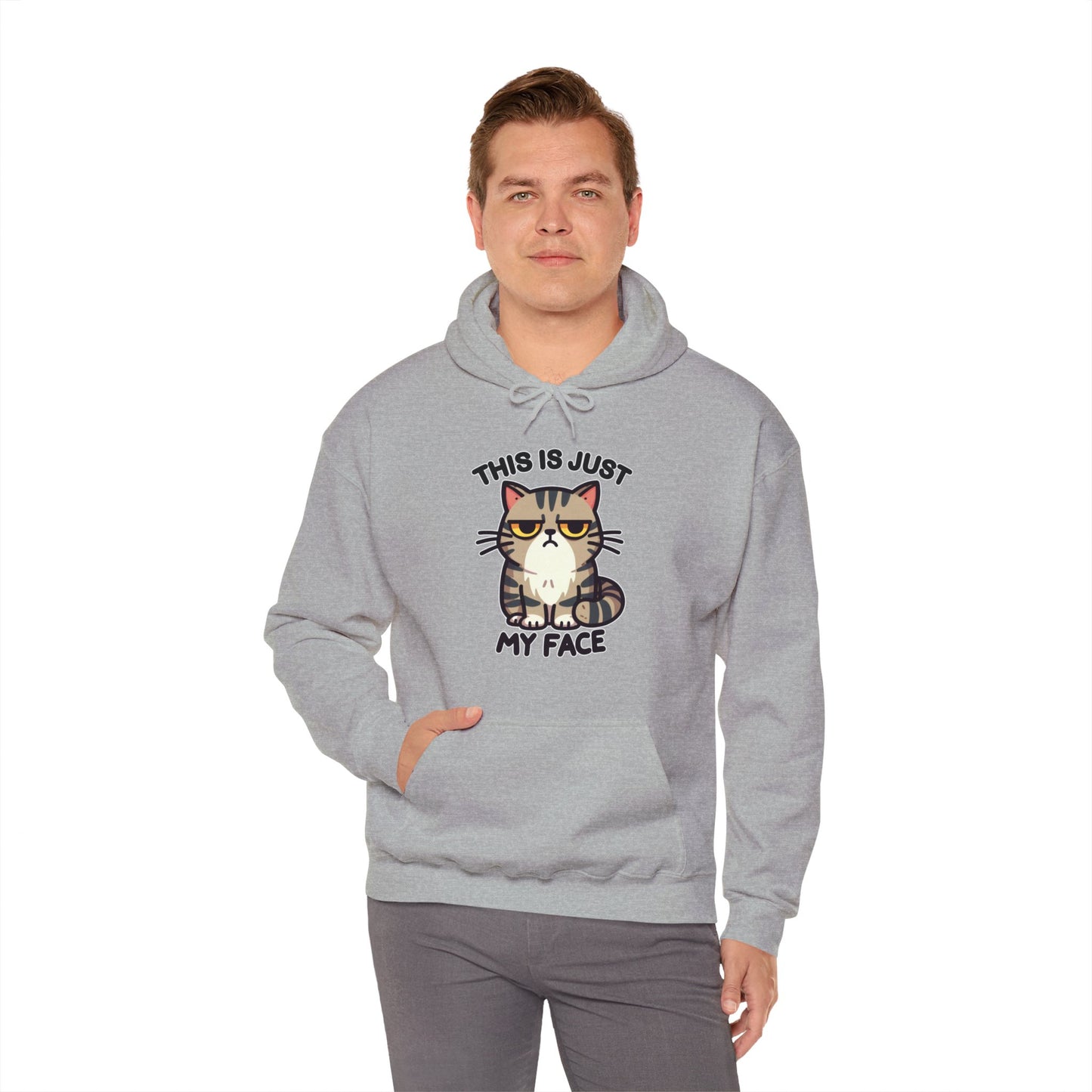 This is Just My Face Gender-Neutral Hoodie