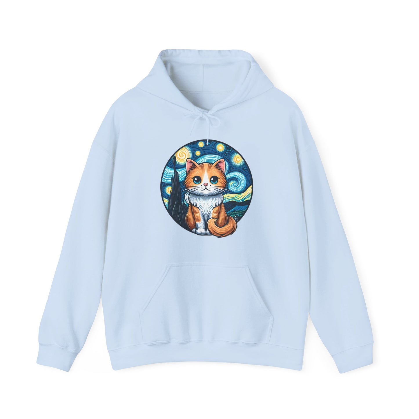 Van Gogh Cat Hoodie