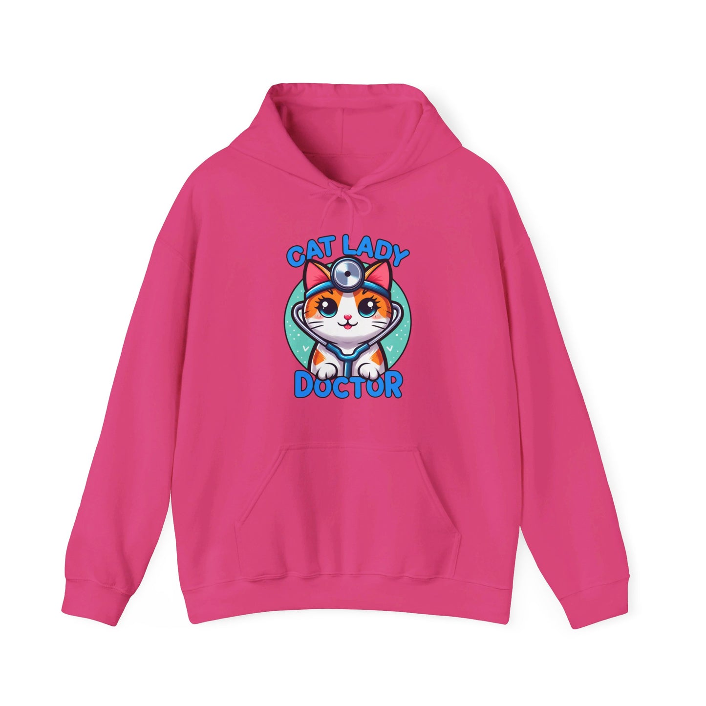 Cat Lady Doctor Gender-Neutral Hoodie