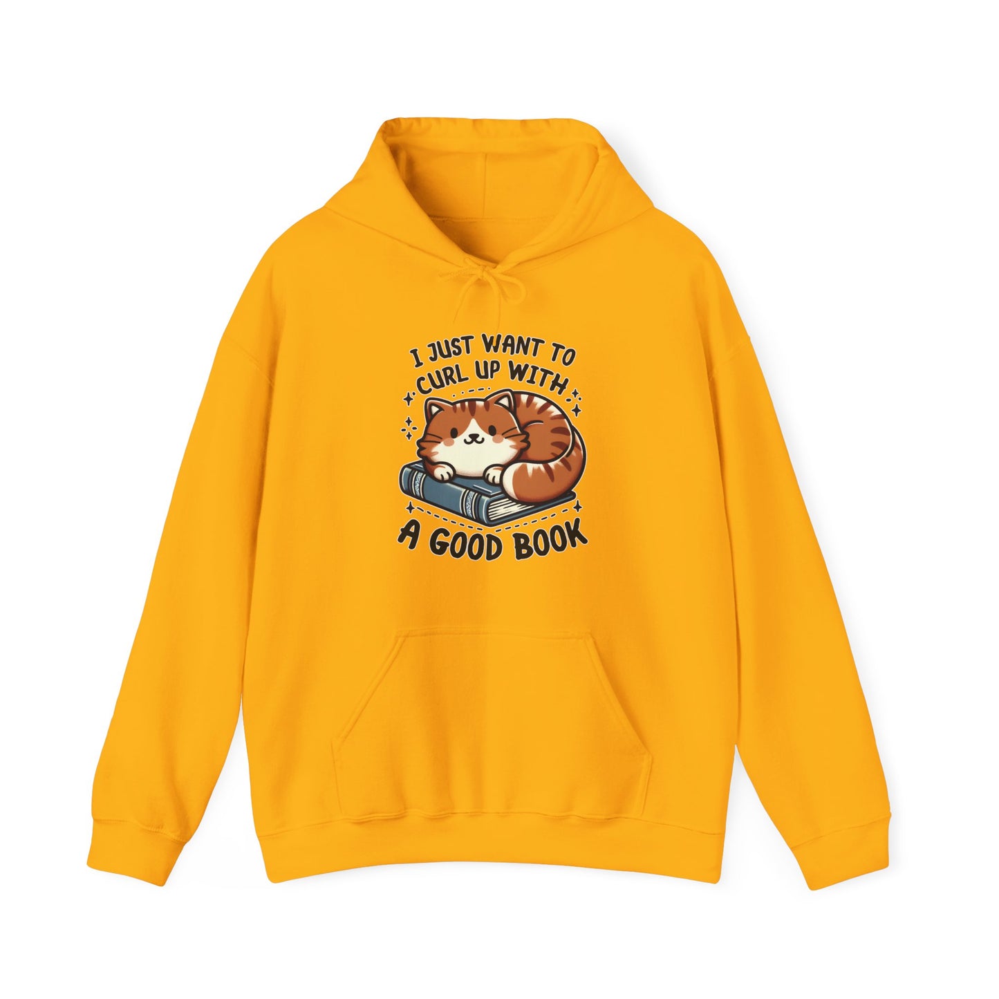 Curl Up With a Good Book Gender-Neutral Hoodie