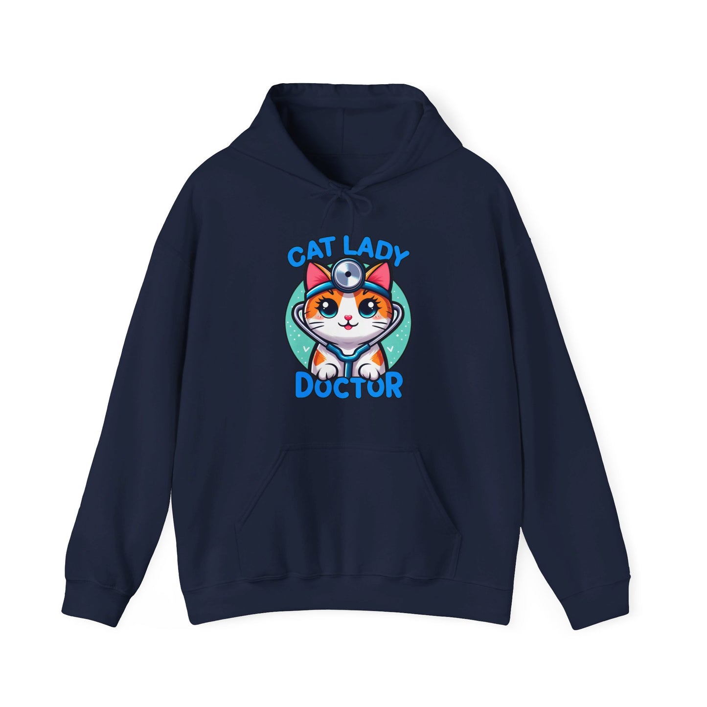 Cat Lady Doctor Gender-Neutral Hoodie