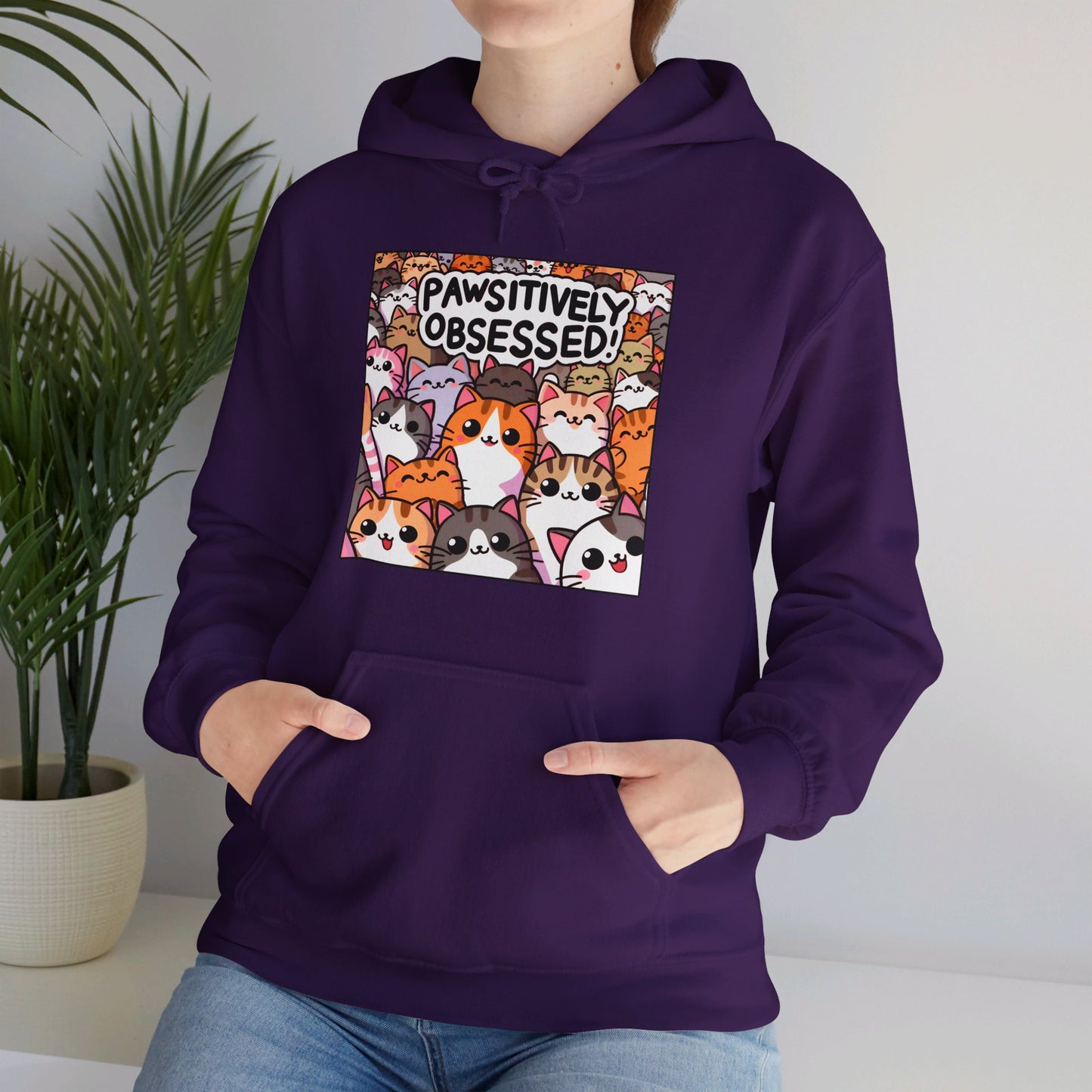 Pawsitively Obsessed Gender-Neutral Hoodie