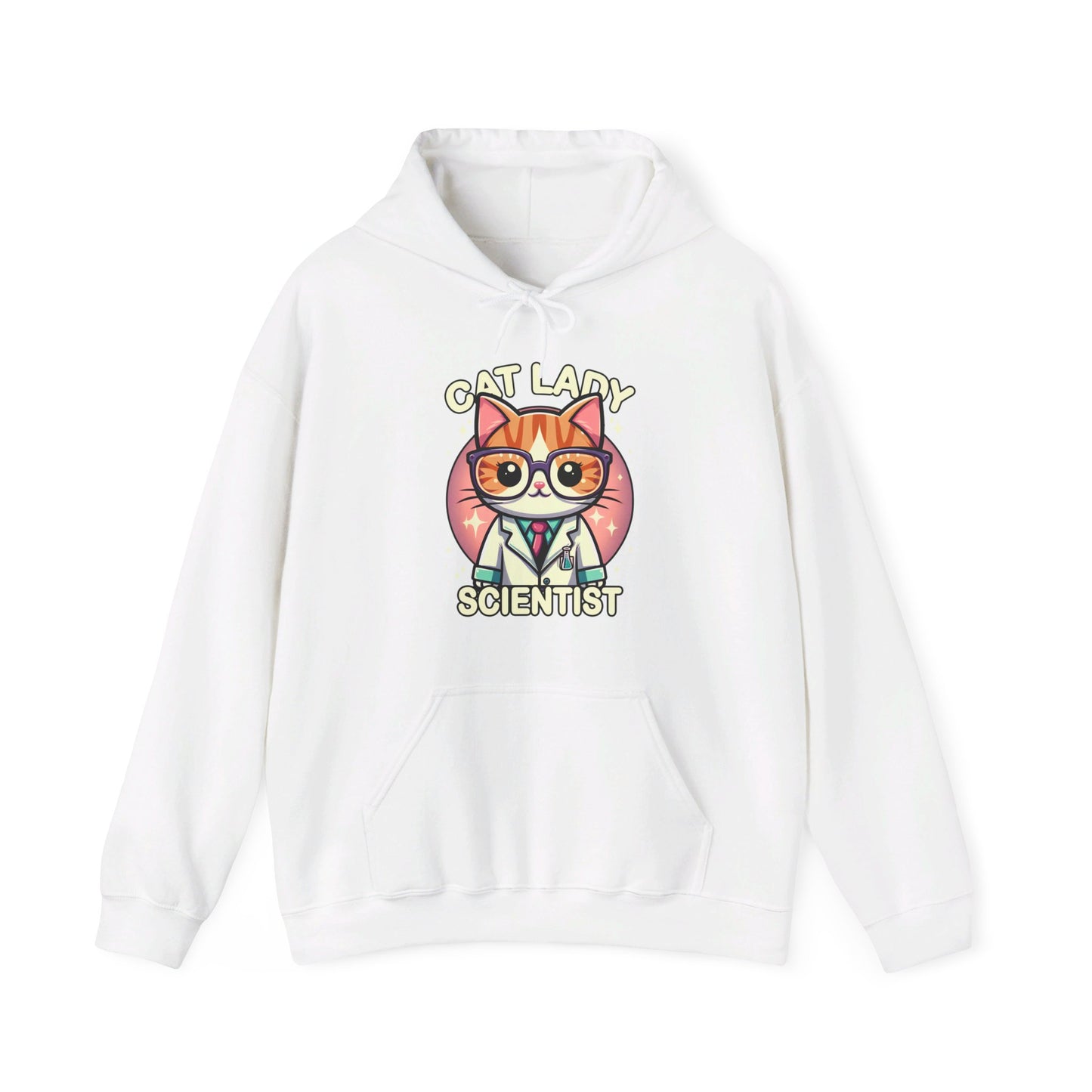 Cat Lady Scientist Gender-Neutral Hoodie