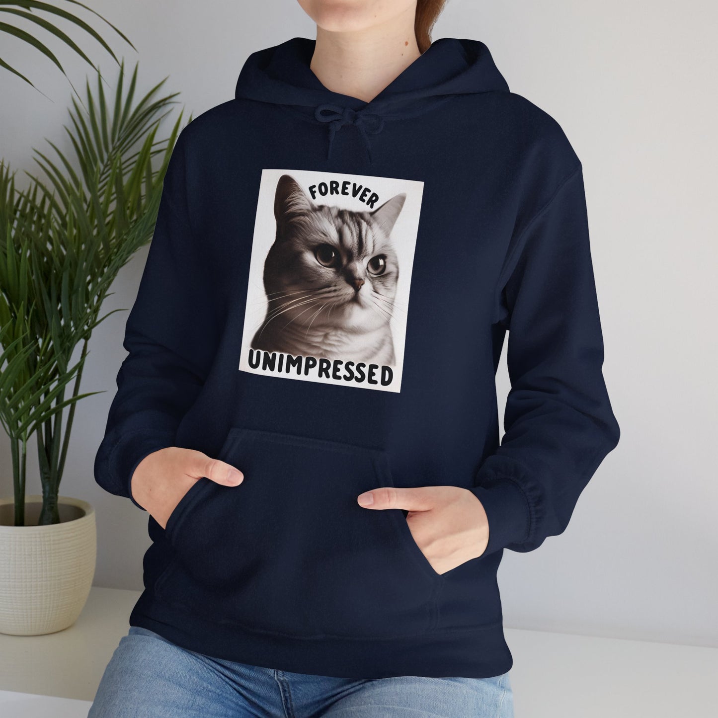 Forever Unimpressed Gender-Neutral Hoodie