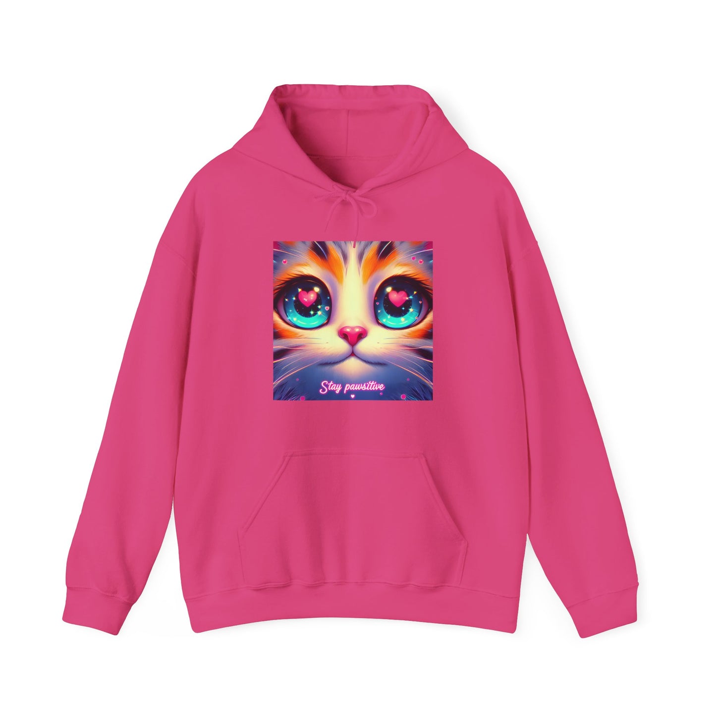 Stay Pawsitive Gender-Neutral Hoodie
